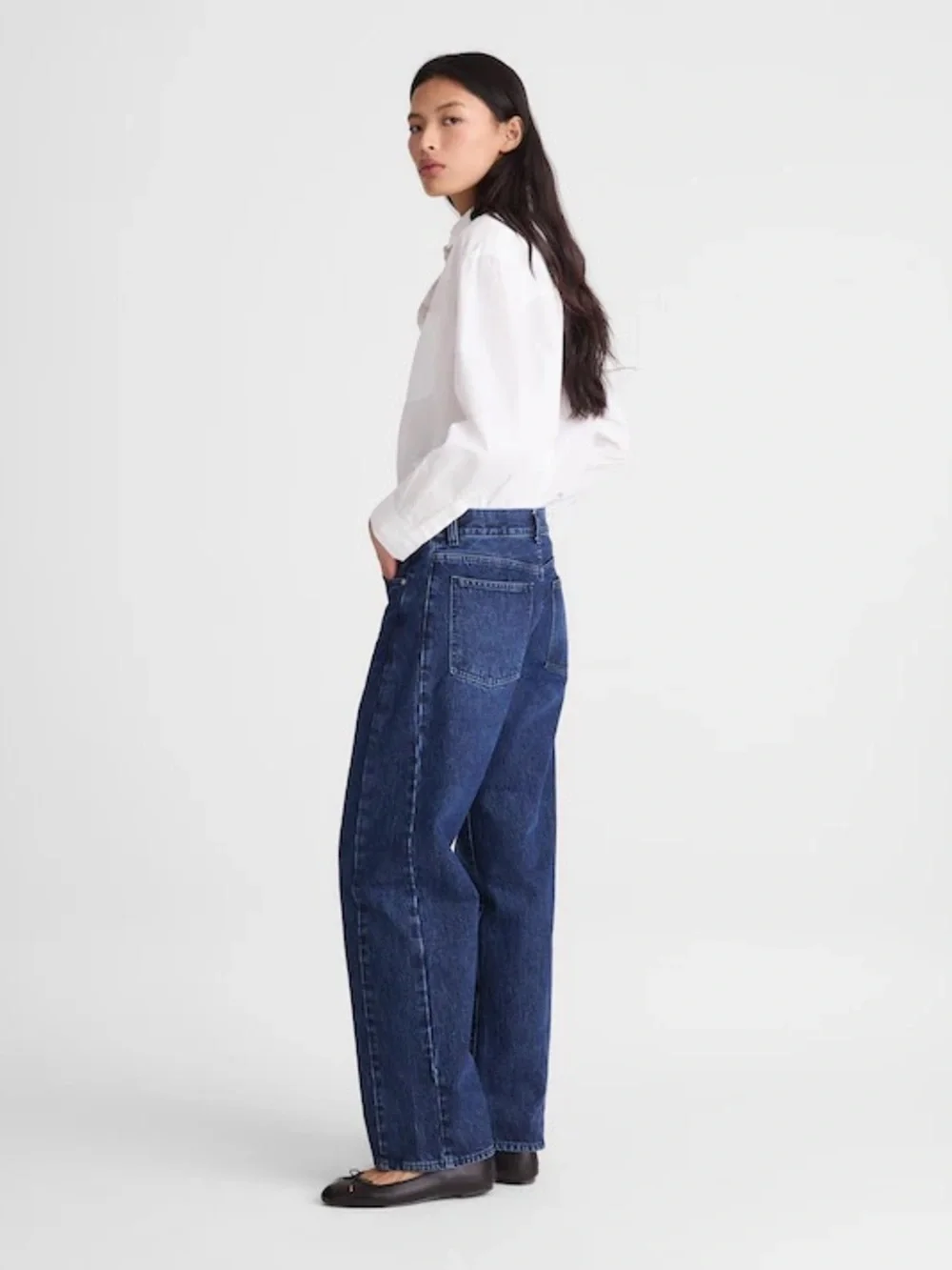 NWT Madewell pieced barrel leg jeans - McKinney wash